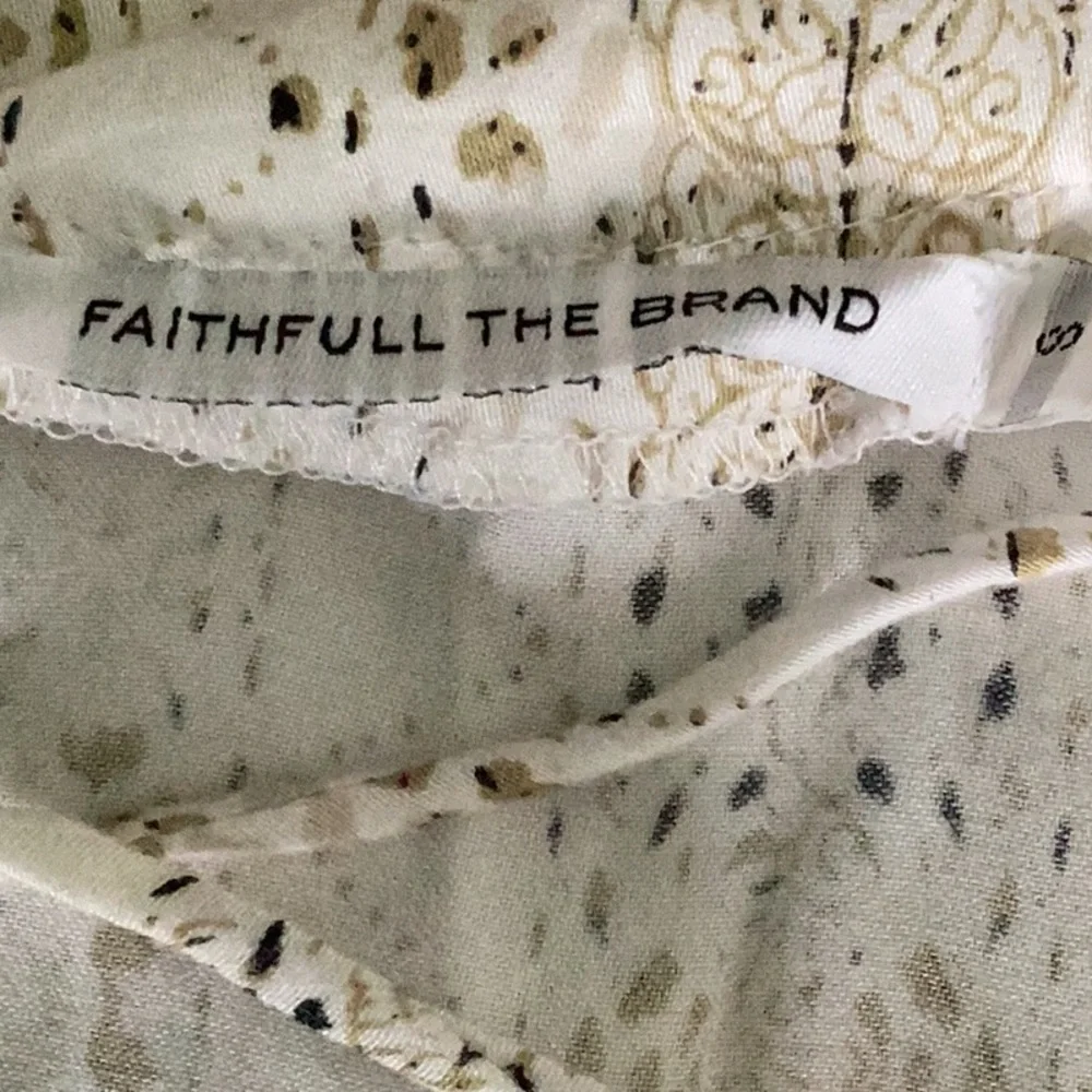 FAITHFULL THE BRAND Roman Mini Dress In Oasis Print Size Small - Picture 10 of 12